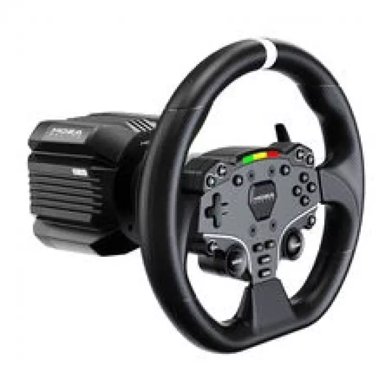MOZA R5 Pro Racing Simulator - 5.5 Nm Direct Drive Wheelbase, 11-inch Leather Wheel, 2-Pedal Set