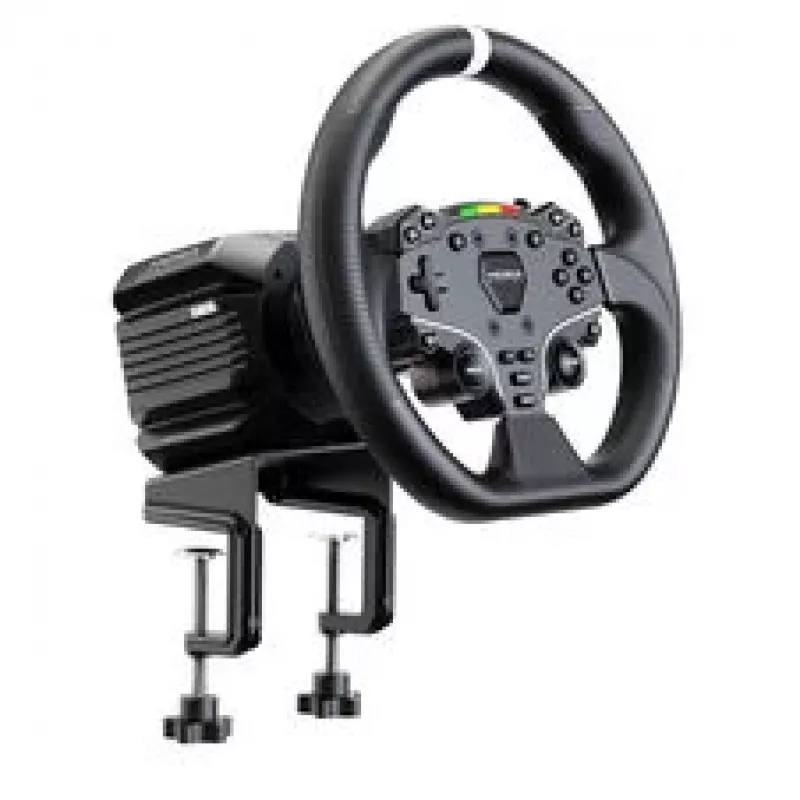 MOZA R5 Pro Racing Simulator - 5.5 Nm Direct Drive Wheelbase, 11-inch Leather Wheel, 2-Pedal Set