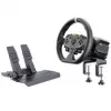 MOZA R5 Pro Racing Simulator - 5.5 Nm Direct Drive Wheelbase, 11-inch Leather Wheel, 2-Pedal Set