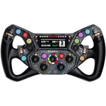 Moza Racing KS Pro Steering Wheel - 300mm Carbon Fiber Sim Racing Wheel with RGB Buttons, Magnetic Paddles, Wireless Quick Release