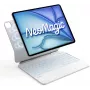 Inateck Keyboard Case for iPad Pro 12.9-inch (3rd-6th Gen) with Trackpad, Backlit Keys, QWERTZ Layout - White