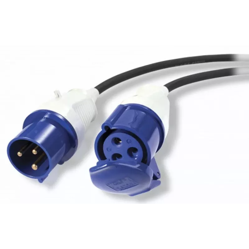 APC Modular IT Power Distribution Cable Extender - IEC 60309 32A Male to Female, 3m, 400V, Black