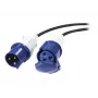 APC Modular IT Power Distribution Cable Extender - IEC 60309 32A Male to Female, 3m, 400V, Black
