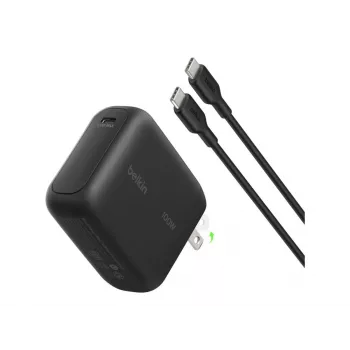 Belkin BOOSTCHARGE 100W USB-C GaN Wall Charger with 1.5m USB-C to USB-C Cable