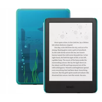 Amazon Kindle Kids 6 inch 16GB E-Reader Ocean Explorer with Cover and 1-Year Amazon Kids+