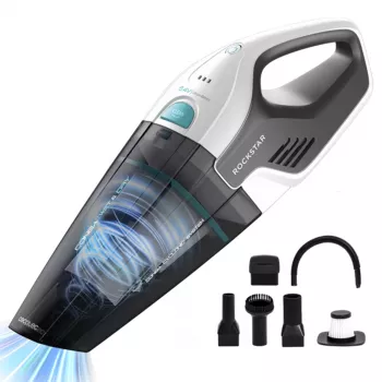 CECOTEC Conga Rockstar Hand 8.4 V Handheld Vacuum Cleaner - 7 kPa Suction, 120 ml Dust Tank, 20 min Runtime, Cordless, Black