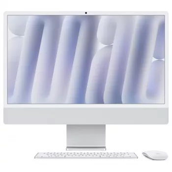 Apple iMac 24 inch Silver M4 8-Core CPU 8-Core GPU 16GB RAM 512GB SSD German Keyboard with 1Gb Ethernet