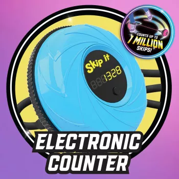 Just Play Skip It Deluxe Petrol - Ankle Skip Toy with Counter and Flashing Lights for Kids 6+
