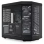 HYTE Y70 Touch Black Mid Tower Case with Panoramic Tempered Glass and 14.1 inch Touchscreen, ATX/E-ATX, Vertical GPU Mount