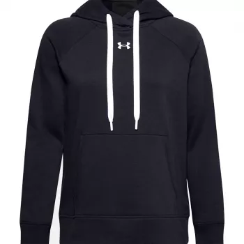 Under Armour Women's Rival Fleece HB Hoodie Black 1356317 001