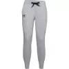 Under Armour Men's Rival Fleece Grey Melange Joggers - Loose Fit Tapered Leg