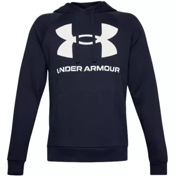 Under Armour Men's Rival Fleece Big Logo HD Hoodie Navy Blue 1357093 410