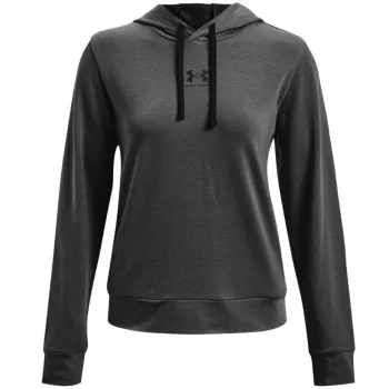 Under Armour Men's Rival Terry Hoodie Graphite Medium Heather / Black 1369855-010