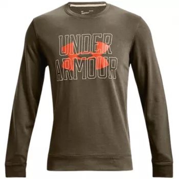 Under Armour UA Rival Terry Logo Crew Men's Sweatshirt Forest Green