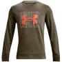 Under Armour UA Rival Terry Logo Crew Men's Sweatshirt Forest Green