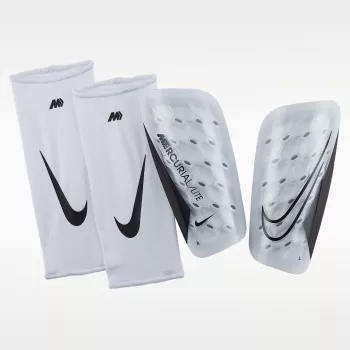 Nike Mercurial Lite Football Shin Guards White Black M