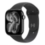 Apple Watch Series 11 GPS + Cellular 42mm Space Grey Aluminium Case with Black Sport Band - M/L