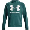 Under Armour Men's Rival Fleece Big Logo Hoodie HD Green 1357093 722