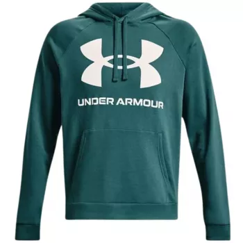 Under Armour Men's Rival Fleece Big Logo Hoodie HD Green 1357093 722