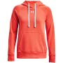 Under Armour Women's Rival Fleece HB Hoodie Phoenix Fire/White 1356317 877