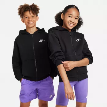 Nike Sportswear Club Fleece Kids' Hoodie Black FD3004-010 Size S