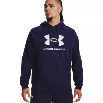 Under Armour Rival Fleece Logo HD Men's Sweatshirt Navy Blue 1379758 410 L