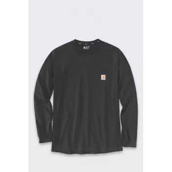 Carhartt Men's Midweight Long-Sleeve Pocket T-Shirt Black Size M