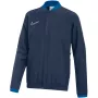 Nike Dri-FIT Academy 25 Kids' Full-Zip Hoodie Midnight Navy/White XL