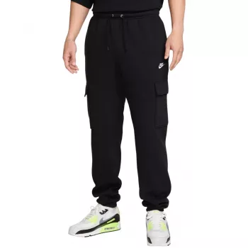 Nike Club Men's Open-Hem Fleece Pants Black S