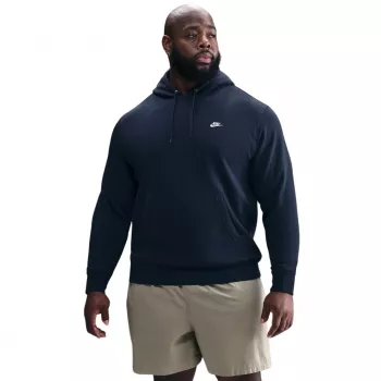 Nike Club Fleece Men's Pullover Hoodie Midnight Navy Size S