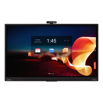 Lenovo ThinkVision T75 75 inch 4K UHD Interactive Touchscreen Display with LED Backlight - Black