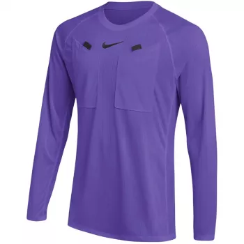 Nike Dri-FIT Referee III Men's Long Sleeve Football Referee Jersey - Court Purple/White - XL