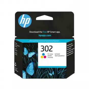 HP 302 Tri-color Original Ink Cartridge (Cyan, Magenta, Yellow) - Standard Yield