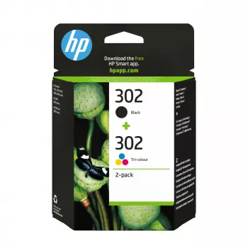 HP 302 2-pack Black/Tri-colour Original Ink Cartridges
