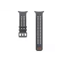Samsung Marine Band (S/M/L) for Galaxy Watch Ultra2 - Black Fluoroelastomer Smartwatch Strap with D-Buckle Closure, 22mm, Water Resistant