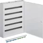 Hager FW536WT Surface-Mounted Distribution Board, 5 Rows, 180 Modules, IP40, White