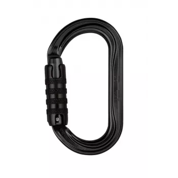 Petzl OK Triact-Lock Black Aluminum Oval Carabiner