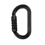 Petzl OK Triact-Lock Black Aluminum Oval Carabiner