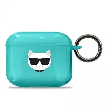 Karl Lagerfeld KLA3UCHFL AirPods 3 Cover Blue Choupette