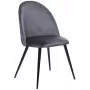 Slano Grey Fabric Dining Chair with Metal Frame