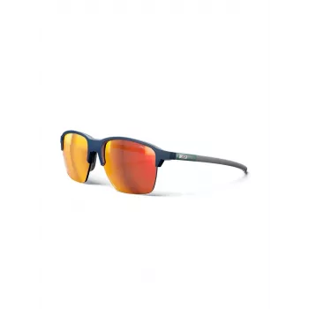 Julbo Crossline Sunglasses - Spectron 3 Polycarbonate Lens, Blue Frame, Grey Lens with Blue Flash, Unisex