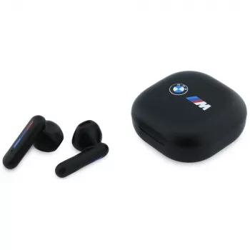 BMW TWS Bluetooth Earphones with ENC and Printed Logo - Black