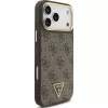 GUESS 4G Triangle Logo MagSafe Case for iPhone 17 Pro Max - Brown & Gold
