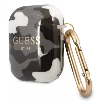 Guess GUA2UCAMG AirPods 1/2 Cover Black Camo Collection