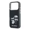 Karl Lagerfeld IML Karl & Choupette Bodies Sketch Print MagSafe Case for iPhone 18 Pro / 17 Pro - Black