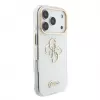 GUESS IML 4G Script Metal Case for iPhone 15 Pro, White