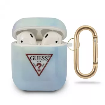 GUESS GUACA2TPUMCGC02 AirPods 1/2 Cover Blue Tie & Dye Collection