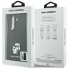 Karl Lagerfeld Saffiano Karl & Choupette Pin Case for Samsung Galaxy Z Fold 8 Ultra - Black