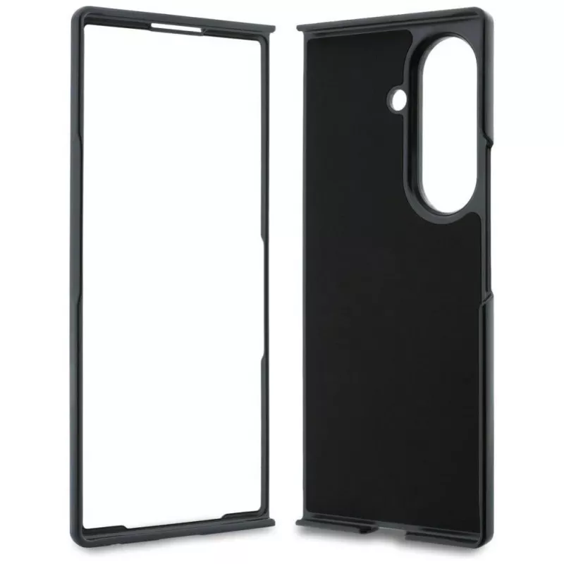 Karl Lagerfeld Saffiano Karl & Choupette Pin Case for Samsung Galaxy Z Fold 8 Ultra - Black
