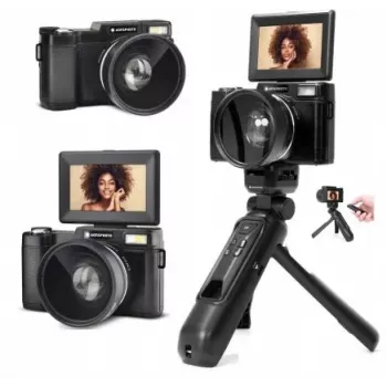 AgfaPhoto VLG-4K Vlog Kit with 24MP 4K Camera and Remote Control